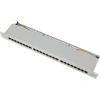 Logilink Professional Primeline patch panelis, 19 colių paskirstymo skydelis, Stp (ekranuotas) šviesiai pilkas 24 prievadų