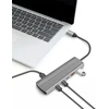 Logilink Ua0415 itin plonas Usb 3.2 Gen2 šakotuvas, 2 x Usb-a, 8 x Usb-c, su Pd (power Delivery), 100 W, pilka