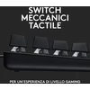 Logitech G G413 Tkl Se mechaninė žaidimų klaviatūra - kompaktiška klaviatūra su apšvietimu, mechaniniai taktiliniai jungikliai, anti-ghosting funkcija, suderinama su Windows, Macos, itališka
