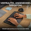 Logitech Wave Keys belaidė ergonominė klaviatūra - Graphite, skandinaviškas Qwerty išdėstymas