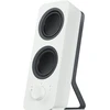Logitech Z207 belaidės kompiuterio kolonėlės, Bluetooth, stereo garsas, 10 vatų didžiausia galia, 3,5 mm įvestis, ausinių lizdas, Easy-switch funkcija, Es kištukas, Pc / Tv / Planšetinis kompiuteris / Mobilusis - Balta