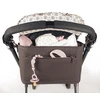 London Pram Organizer krepšys, dirbtinė oda, praktiškas, elegantiškas ir erdvus kelionėms, spalva: ruda