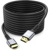 Looyotul 4k hdmi kabelis 10 m itin didelio greičio hdmi 2.0 kabelis 4k @ 60hz 18 gbps paauksuota jungtis 3d arc ethernet hdmi kabelis, skirtas hdtv monitoriui nešiojamam kompiuteriui roku tv XBOX ps3/ps4 (sidabrinis)