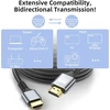 Looyotul 4k hdmi kabelis 30 m itin didelio greičio hdmi 2.0 kabelis 4k @ 60hz 18 gbps paauksuota jungtis 3d arc ethernet hdmi kabelis, skirtas hdtv monitoriui nešiojamam kompiuteriui roku tv XBOX ps3/ps4 (sidabrinis)