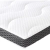 Lova Amazon Basics gelinis putų antčiužinis 7 cm - 180 x 200 cm ir paklodė su guma, mikropluoštas, tamsiai pilka, 180 x 200 x 30 cm