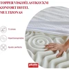 Lova Pikolin Home Viskoelastinis Antčiužinis, kelių zonų, 7 cm storio antčiužinis, skirtas 80 cm lovoms, nuimamas ir laidus orui, viskoelastinis antčiužinis, 80 x 190 cm