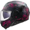 Ls2, modulinis motociklo šalmas advant ii sophia juodas pink 3xl