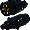 Ltc universalus 7 kontaktų 12v plastmasinis priekabos lizdo kištukas