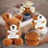 Lucky Charm Bear kišeninis apkabinimas, Lucky Bear mažos dovanėlės moterims, drąsos dovana, pasveikimo dovana, pirmoji mokslo metų dienos dovana suaugusiems ir vaikams