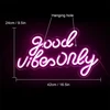 Lufeis neoninis ženklas, good vibe only, akrilinis neoninis šviestuvas, usb neoninis ženklas, neoninis 3d sienos dekoravimas, led neoninis šviestuvas, miegamojo sienos dekoravimui, barui, vestuvių dekorui, įsimylėjėlių dovana