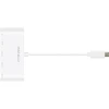 Macally Uc3hub3gbc 3.1 Usb-c į 3 prievadų Usb-a gigabitinis eternetas ir Usb-c įkrovimo adapteris