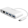 Macally Uc3hub3gbc 3.1 Usb-c į 3 prievadų Usb-a gigabitinis eternetas ir Usb-c įkrovimo adapteris