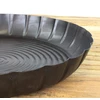Macosa Vm060287 apvalus padėklas juodas lenktas 34 cm metalinis dekoratyvinis padėklas stalo dekoracija vaisių padėklas namų aksesuaras metalinis dubuo dekoratyvinis padėklas žvakių padėklas modernus didelis