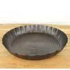 Macosa Vm060287 apvalus padėklas juodas lenktas 34 cm metalinis dekoratyvinis padėklas stalo dekoracija vaisių padėklas namų aksesuaras metalinis dubuo dekoratyvinis padėklas žvakių padėklas modernus didelis