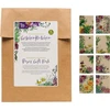 Magic Garden Seeds - Blütensplendour - 40 spalvingų popierinių maišelių/plokščių maišelių su 8 skirtingais dizainais - dovanų maišelis - mažas / mini spausdintas kraft popierius