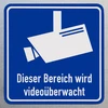 Magnetinis ženklas „area is monitored by video“ | Magnetinis ženklas su piktograma pagal din 33450 | Atsparus oro sąlygoms - tinkamas naudoti patalpose / lauke (15 x 15 cm)