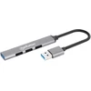 Manhattan 4 prievadų Usb-a šakotuvas 3x480mbit/s 1xgbit/s Usb-a kištukas