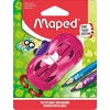 Maped - croc croc twist bieber drožtukas - 2 dydžių pieštukams - su atliekų dėžute - atsitiktinė spalva