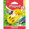 Maped - croc croc twist bieber drožtukas - 2 dydžių pieštukams - su atliekų dėžute - atsitiktinė spalva