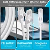 Maplin ethernet kabelis 1 m baltas cat6 gigabit utp lan tinklo kabelis rj45 didelio greičio 10 gbps suderinamas su nešiojamuoju kompiuteriu, pc, ps4, ps5, XBOX, switch, modemu, maršrutizatoriumi, išmaniuoju televizoriumi, spausdintuvu, sky box, wifi plėti