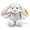 Margarete Steiff Steiff Hoppie triušis, 18 cm pliušinis zuikutis su lanksčiomis ausimis, minkštas žaislas vaikams, švelnūs draugai, judinamas ir plaunamas, šviesiai pilkas (080463)