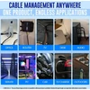 Marketconnect® Pintas kabelių apvalkalas su velcro užsegimu, skersmuo 32 mm, ilgis 8 m, idealiai tinka kabelių organizavimui ir apsaugai, puikiai tinka prie stalo ir televizoriaus, juodas
