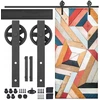 Marley Stumdomų durų sistema Loft Barn Door didelis ratas + lėtiklis, bėgis 2 m