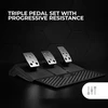 Mars gaming mwh-rsx simracing vairas su force feedback ir dvigubu varikliu, 3 pedalų komplektas su progresyviu pasipriešinimu, 12 greičių h pavaros, 14 reguliuojamų mygtukų, pc/ps4/XBOX series x s