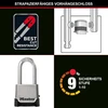 Master Lock Excell 4 skaitmenų kombinacijos 56 mm pakabinama spyna su avariniu raktu
