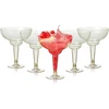 Matana 48 plastikinių kokteilinių taurių su aukso blizgučiais, margarita taurės, plastikinės, 360 ml, daugkartinio naudojimo plastikinės taurės, margarita taurės, kokteilinės taurės, desertinės taurės vakarėliams, vestuvėms