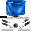 Matxree 15 m aukšto slėgio plovimo įrenginio atsarginė žarna, skirta kärcher k2 k3 k4 k5 k6 k7 serijos prailginimo žarnai, aukšto slėgio žarna su click quick connect sistema mėlyna 180 bar