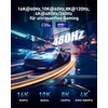 Maxonar 16k Displayport 2.1 kabelis 3m 2 vnt. Dp 2.0 kabelis 16k @ 60hz, 10k @ 60hz, 8k @ 120hz, 4k @ 480hz/240hz/ 80gbps Hdr10 Hdcp Dsc 1.2a Freesync G-sync Ekranas Port 2.1 skirtas žaidimų monitoriui