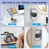 Maxtachi magnetinis telefono laikiklis automobiliui, sulankstomas ir 360° besisukantis, tinka magsafe automobiliniam laikikliui ant prietaisų skydelio, lydinio magnetinis telefono laikiklis, skirtas iphone 16, 15, 14, 13, 12
