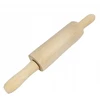 Mažas medinis bukinis kočėlas tešlai, besisukantis, 22 cm