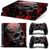 Mcbazel Pattern Series Decals Vinyl Skin Sticker for Ps4 (red Skull)