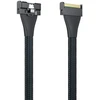 Mcio–mcio 8x kabelis, Sff-ta-1016, Mini Cool Edge Io, tiesus, Pcie Gen5, 85 omų, 0,75–0,8 m
