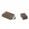 Memorabbit platus medinis pendrive tamsi mediena - riešutas 1 Gb Usb 2.0 + graviruotas logotipas