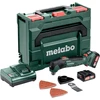 Metabo Powermaxx Mt 12 akumuliatorinis daugiafunkcis įrankis (su 2 x 2 Ah akumuliatoriais, akumuliatoriaus įtampa 12 V, plonas dizainas, Led lemputė, su priedais) 613089500