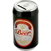 Metalinė taupyklė mažas alaus stiklas 33cl atidaryta taupyklė juoda (12x6.5cm)