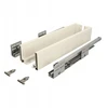 Metalinis stalčius Gamet S-box žemas H=84mm baltas ilgis 450mm