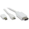 Metronic 470280 Hdmi/mhl/micro Usb kabelis 1.5m baltas