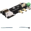 Micro hdmi į hdmi adapterio plokštė, skirta raspberry pi 5 / raspberry pi 4b, palaikomi du 4k išėjimai, du maitinimo būdai - type-c prievadas arba varžtų gnybtas
