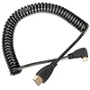 Micro Hdmi į Hdmi kampinis laidas 90 laipsnių, 1.4, juodas