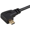 Micro Hdmi į Hdmi kampinis laidas 90 laipsnių, 1.4, juodas