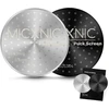 Micxnic Puck Screen 58 mm, 0,8 mm espreso sietelis 58 mm portafiltrui, 304 nerūdijančio plieno kavos Puck sietelis su titano danga, portafiltro priedai su popieriniu maišeliu, juodas sidabras, pakuotė