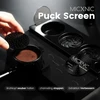 Micxnic Puck Screen 58 mm, 0,8 mm espreso sietelis 58 mm portafiltrui, 304 nerūdijančio plieno kavos Puck sietelis su titano danga, portafiltro priedai su popieriniu maišeliu, juodas sidabras, pakuotė