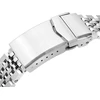 Miltat metalinis laikrodžio dirželis 19mm universalus tiesus galas Asteroid Qr, sidabrinis, Classic