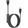 Mimiroom Usb ilginimo laidas su jungikliu 1m Usb laidas su jungikliu, tinkamas atminties kortelėms, Led lemputėms ir kitiems smulkiems elektros prietaisams