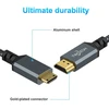 Mini Hdmi į Hdmi kabelis 10m, pintas, palaiko 720p 1080p