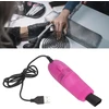 Mini klaviatūros valiklis, Usb stabilus maitinimo prailginimo plokščias galvutės mini klaviatūros dulkių siurblys naminių gyvūnėlių plaukams (rožinė-raudona)